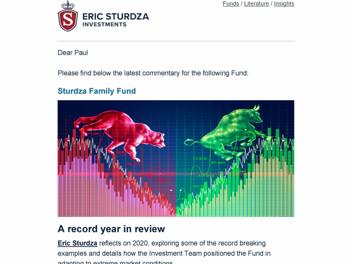Investment banking email template
