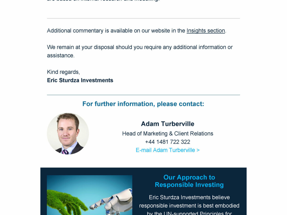 Investment banking email template