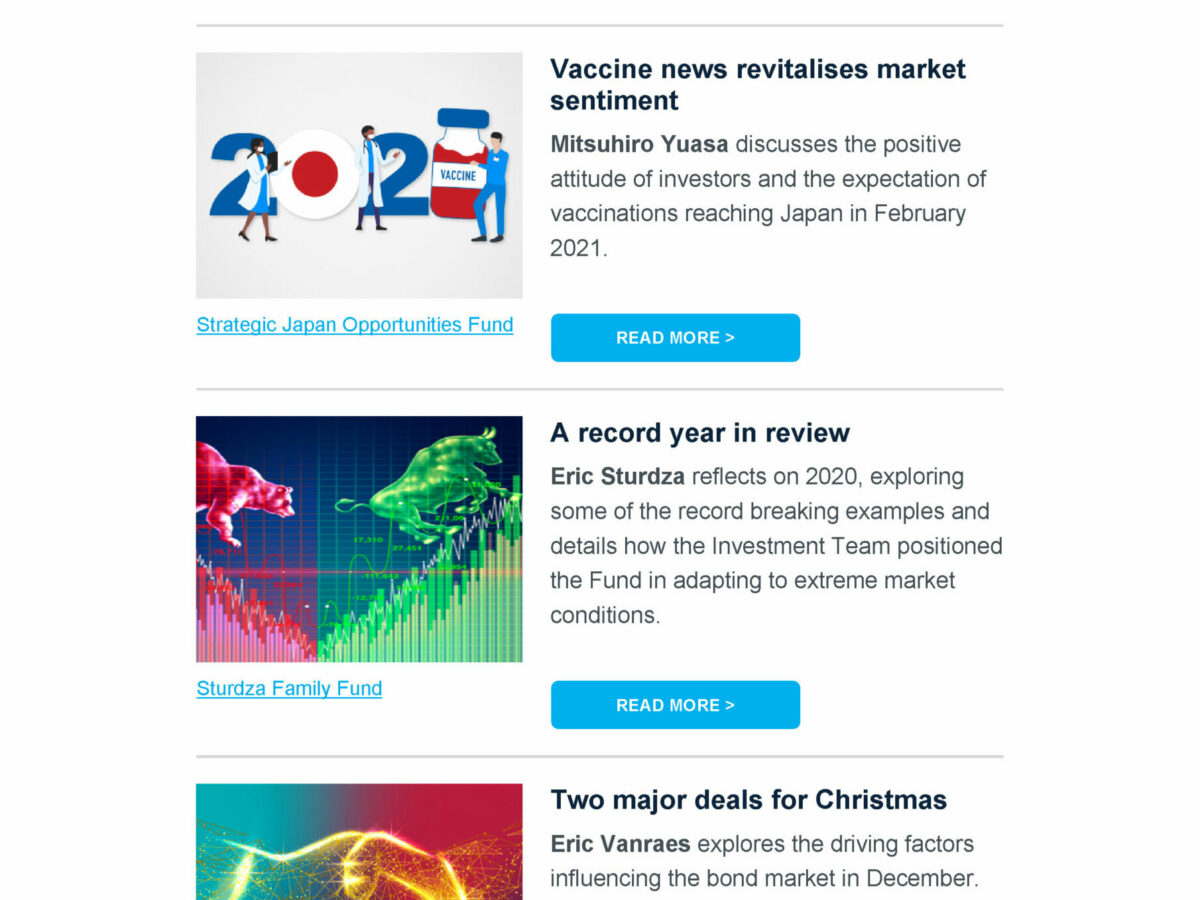 The best email template in financial services